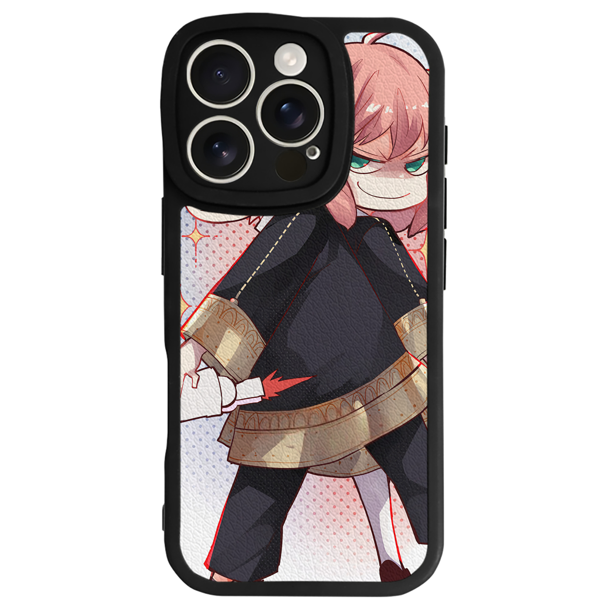 （画像用） SPY×FAMILY间谍家家酒 【iPhone 16シリーズ対応】シリコンスマホケース（レザー調） 材質：シリコン